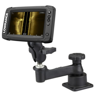 RAM Supporto Braccio Oscillante Orizzontale per Lowrance Elite-5 Serie Ram Mounts RAM-109H-2B-B-LO11