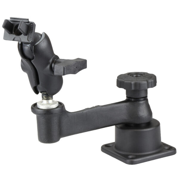 RAM Supporto Braccio Oscillante Orizzontale per Lowrance Elite-5 Serie Ram Mounts RAM-109H-2B-B-LO11 - immagine 2