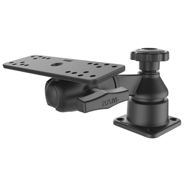 RAM Supporto orizzontale per braccio oscillante da 6" con piastra rettangolare a sfera e presa Ram Mounts RAM-109HSB - immagine 2