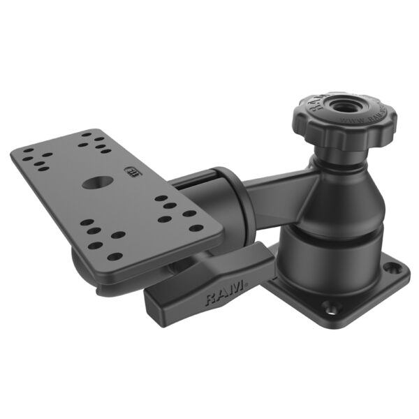 RAM Supporto orizzontale per braccio oscillante da 6" con piastra rettangolare a sfera e presa Ram Mounts RAM-109HSB - immagine 3