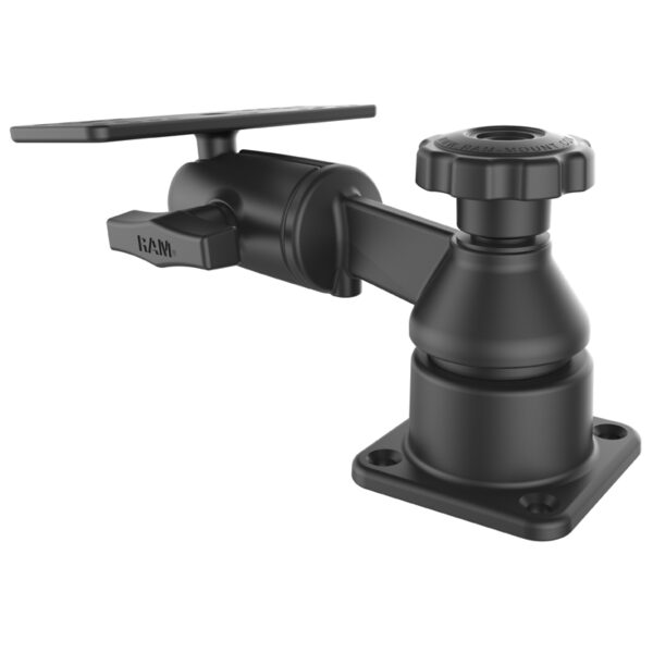 RAM Supporto orizzontale per braccio oscillante da 6" con piastra rettangolare a sfera e presa Ram Mounts RAM-109HSB - immagine 4