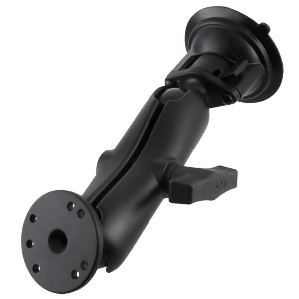 RAM Twist-Lock Supporto a Ventosa con Adattatore Piastra Tonda - Medio Ram Mounts RAM-166-202U