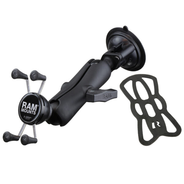 SUPPORTO A VENTOSA TIPO C RAM-MOUNT RAM-166-UN7U X-Grip UNIVERSALE PER iPhone e Samsung - immagine 2