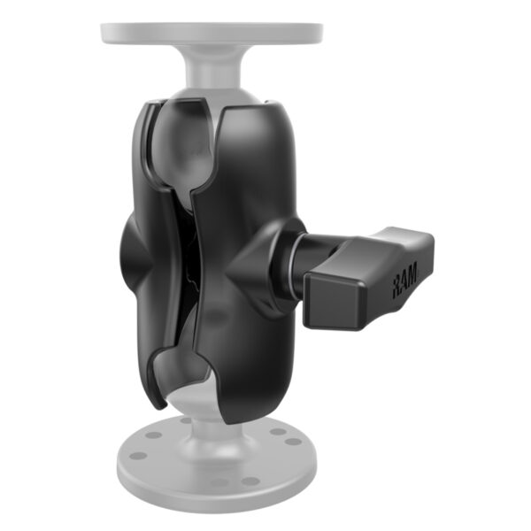 Braccio braket corto Ram Mounts RAM-201U-B con diamentro sfera di tipo C - immagine 2