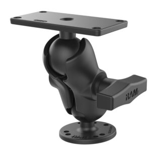 RAM Drill-Down Supporto a sfera doppio per Humminbird Helix 7 - Corto Ram Mounts RAM-202-24-B-202U