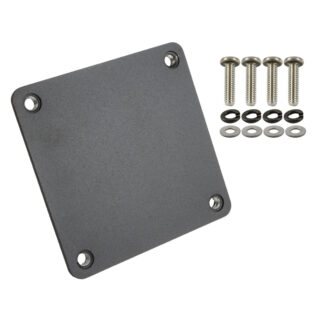 Piastra di supporto RAM 3,6" x 3,6" con viteria Ram Mounts RAM-202-3636BU