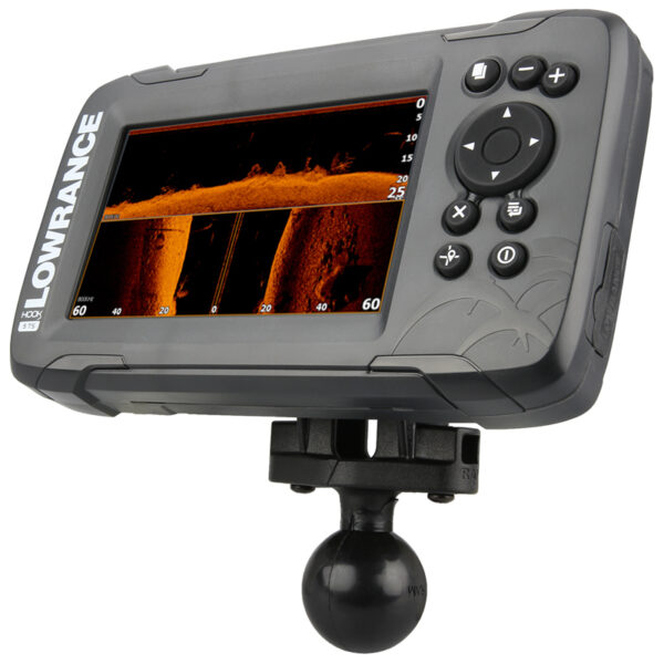 Adattatore ram-mount RAM-202-LO12 per  ecoscandaglio serie Lowrance HOOK2-4x Lowrance HOOK2-5