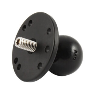 RAM® Ball Adapter with Round Plate and 3/8"-16 Threaded Stud Ram Mounts RAM-202C