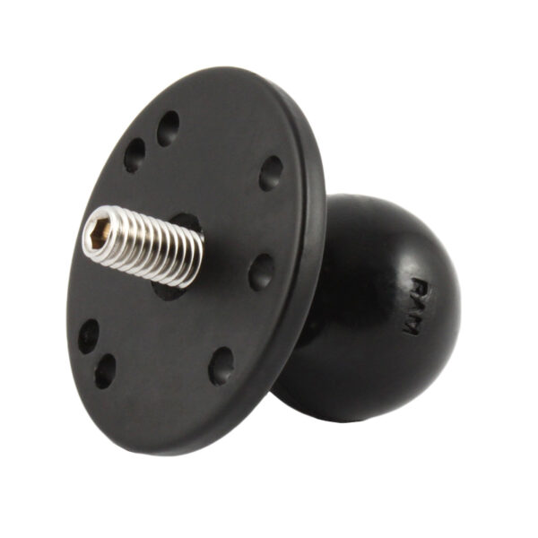 RAM® Ball Adapter with Round Plate and 3/8"-16 Threaded Stud Ram Mounts RAM-202C