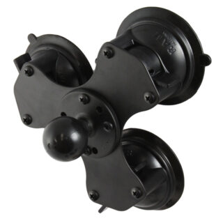 Supporto a tripla ventosa con base in metallo e sfera di tipo C inclusa Ram Mounts RAM-224-3U