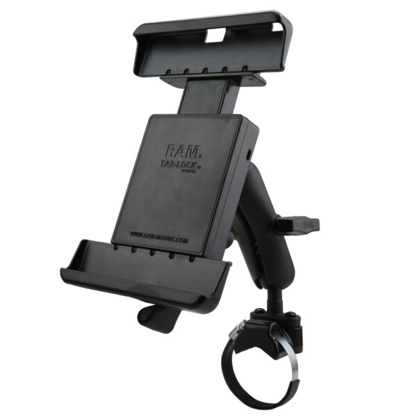 Supporto su guida RAM ATV/UTV per tablet da 10" con custodie per utilizzi estremi Ram Mounts RAM-231Z-2-TABL25U