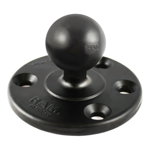 RAM Piastra Tonda Grande con Sfera e Bullone Rinforzato in Acciaio Ram Mounts RAM-240U-IN1 - immagine 2
