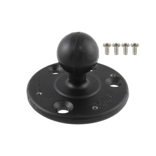 RAM Piastra Tonda Grande con Sfera per Raymarine A50, A50D, A57D e A70 Ram Mounts RAM-240U-RM1 - immagine 2