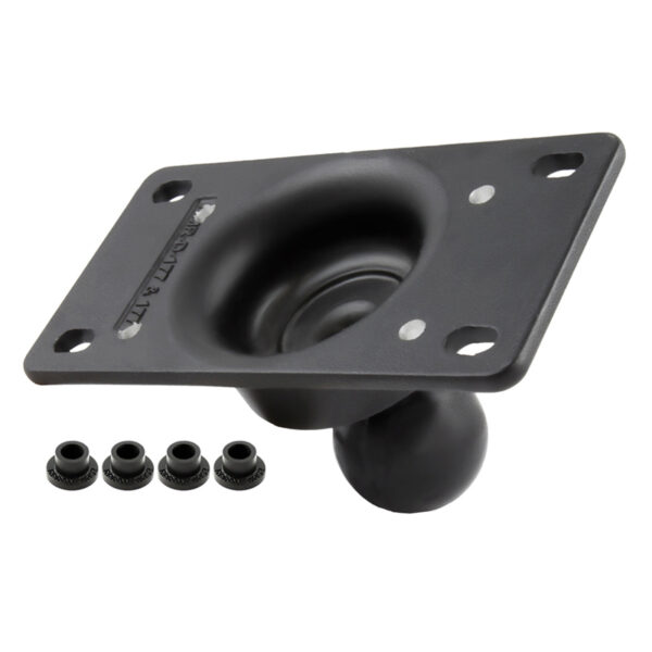RAM 50x100mm Mezza Piastra VESA con Sfera e Fori Preforati Personalizzati Ram Mounts RAM-243U-AVA1