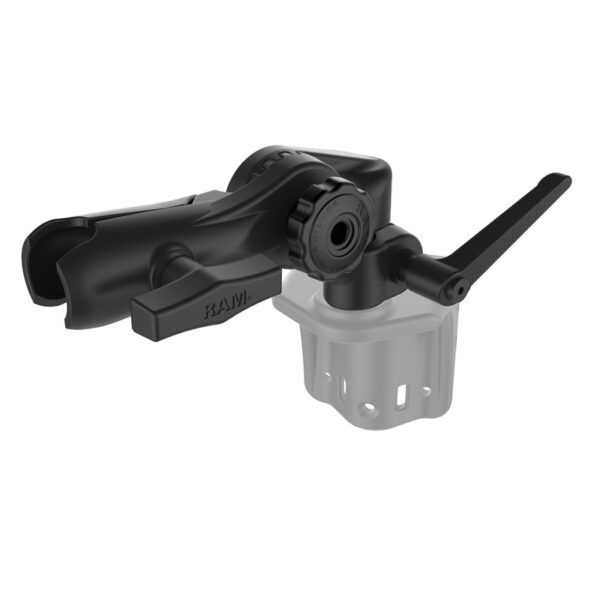 RAM Cricchetto e Braccio Oscillante con Foro da 1/2" NPT e Braccio a presa Singola Ram Mounts RAM-261-ADJU - immagine 2