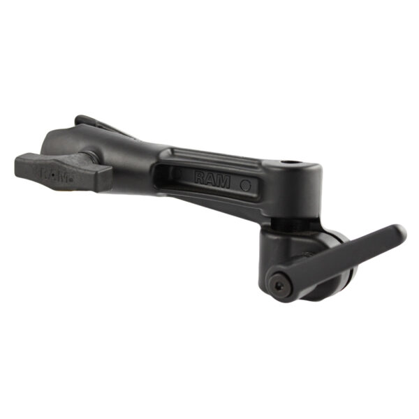 Braccio oscillante RAM con manopola in metallo, foro NPT da 1/2" e braccio a presa singola Ram Mounts RAM-261MU
