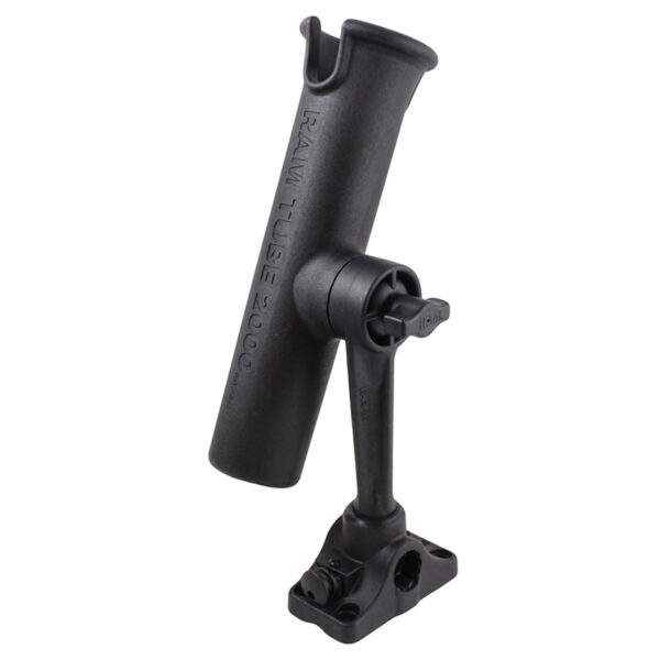 RAM Tubo Portacanna da Pesca con Paratia/Base Piatta Ram Mounts RAM-301-BMP