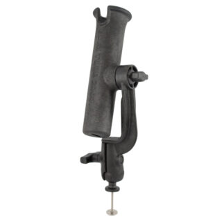 RAM® Tube™ Fishing Rod Holder with Revolution Ratchet and 5-Spot Adapter Ram Mounts RAM-301-RB5
