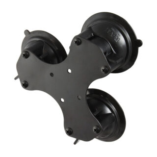 SUPPORTO A TRIPLA VENTOSA IN METALLO RAM-MOUNT RAM-333-224-1U CON 3 VENTOSE TRIPLE SUCTION