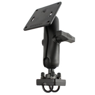RAM Double U-Bolt Mount with 75x75mm VESA Plate for .75" - 1" Rails Ram Mounts RAM-334-1U