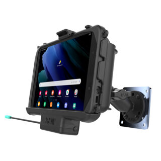 RAM® EZ-Roll'r™ Powered Mount for Samsung Tab Active3 & Tab Active5 and Tab Active2 Ram Mounts RAM-B-101-225B-SAM60P-V7B1U