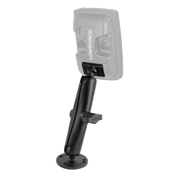 RAM Supporto a sfera doppia per Lowrance Elite-4 e Mark-4 Ram Mounts RAM-B-101-C-LO11 - immagine 2