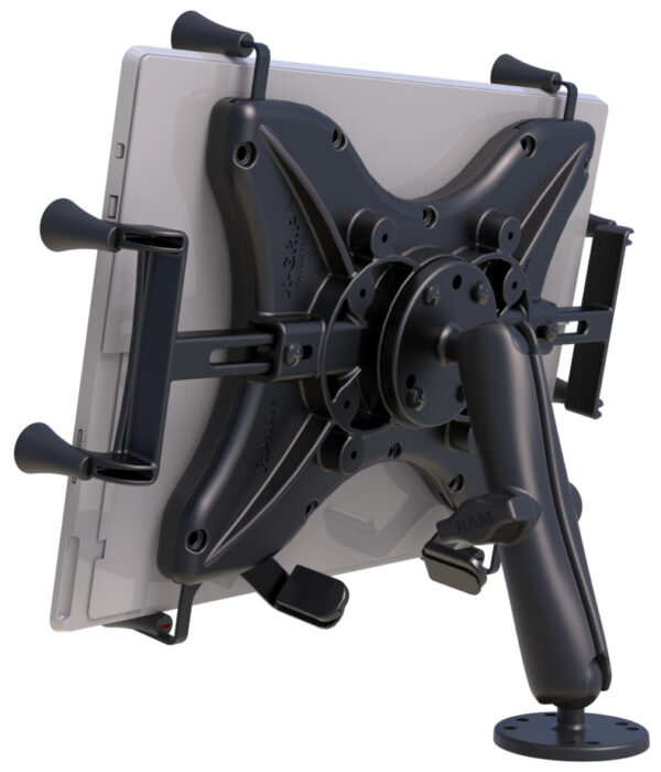 SUPPORTO RAM-MOUNT RAM-B-101-C-UN11U con CRADLE X-GRIP per Apple iPad Pro / Galaxy Note Pro 12.2 / Tab Pro - immagine 3