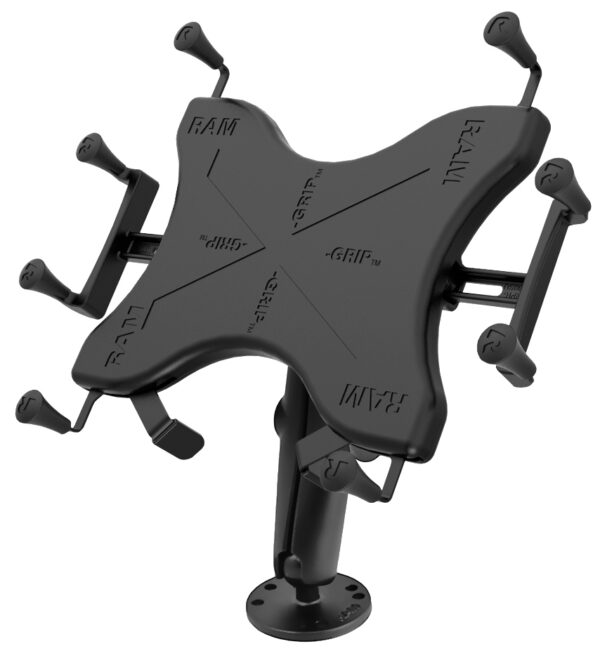 SUPPORTO RAM-MOUNT RAM-B-101-C-UN9U CON BASE PIANA CON X-GRIP PER IPAD PRO 9.7, AIR, IPAD 2 3 4 5 - immagine 2