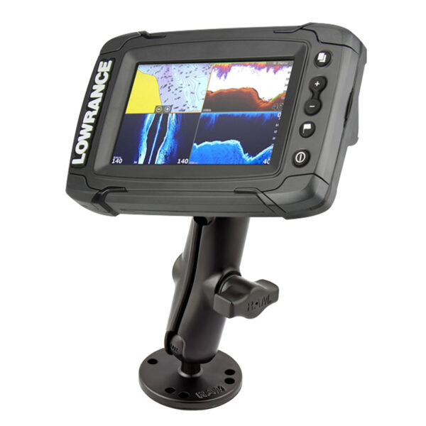 RAM Doppio Supporto a Sfera per Lowrance Elite-4 e Mark-4 Serie Ram Mounts RAM-B-101-LO11