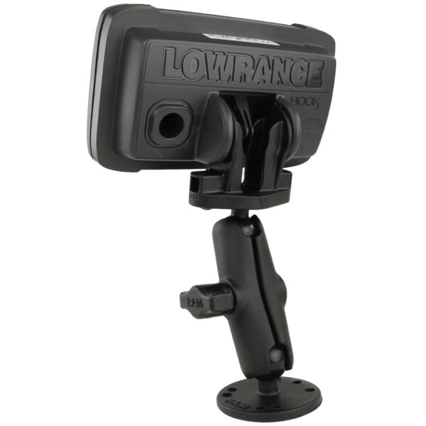 RAM Supporto a sfera doppia per Lowrance Eagle 4 e 5, Hook² e Reveal serie Ram Mounts RAM-B-101-LO12 - immagine 2