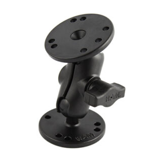 RAM® Universal Double Ball Mount with Two Round Plates Ram Mounts RAM-B-101-A
