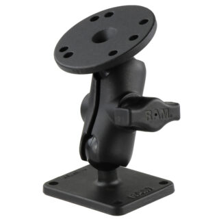 RAM Doppio Montaggio a Sfera con Piastra Tonda e Piastra da 2" x 2,5" Ram Mounts RAM-B-101U-A-225U