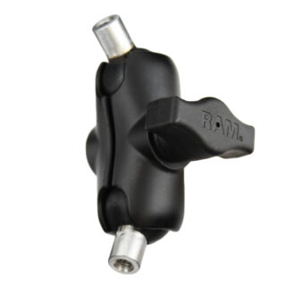RAM Doppio Montaggio a Sfera con Due Adattatori Filettati Femmina da 1/4"-20 Ram Mounts RAM-B-101U-A-AAR1