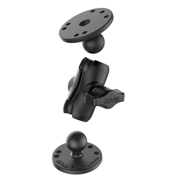 Sistema di montaggio Ram Mounts RAM-B-101U-A per superfici lisce con braccio corto - immagine 2