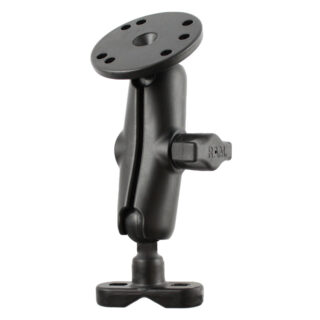 RAM Manubrio U-Bolt Doppio Attacco a Sfera con Piastra Tonda e Senza viteria Ram Mounts RAM-B-101U-ME1