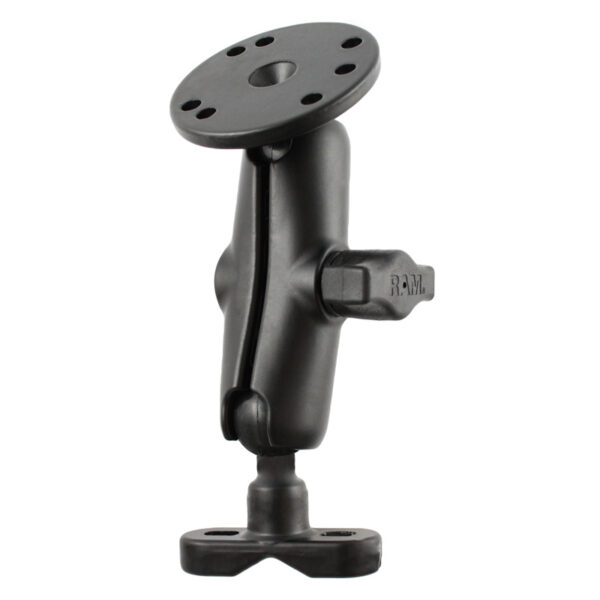 RAM Manubrio U-Bolt Doppio Attacco a Sfera con Piastra Tonda e Senza viteria Ram Mounts RAM-B-101U-ME1