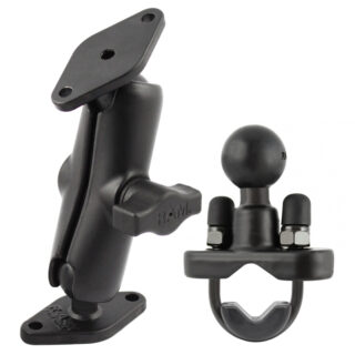 RAM Doppio supporto a sfera con base aggiuntiva con bullone a U Ram Mounts RAM-B-102-231ZU
