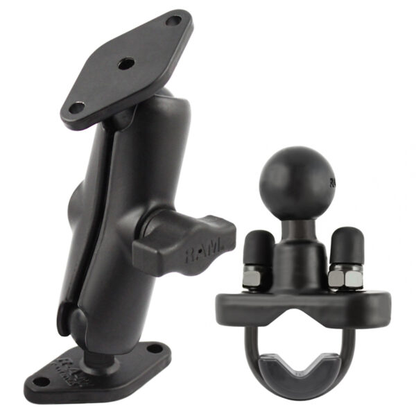 RAM Doppio supporto a sfera con base aggiuntiva con bullone a U Ram Mounts RAM-B-102-231ZU