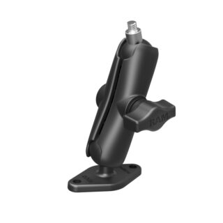 RAM Doppio Supporto a Sfera con Piastra a rombo e Perno 1/4"-20 - Medio Ram Mounts RAM-B-102-237U