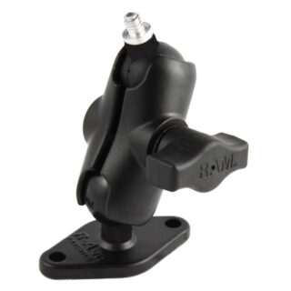 RAM Doppio Montaggio a Sfera con Piastra a rombo e Perno 1/4"-20 - Corto Ram Mounts RAM-B-102-A-237U