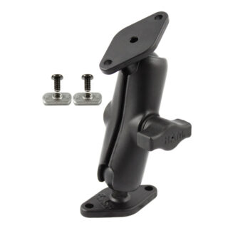 RAM Montaggio a Sfera Doppia con viteria per Montaggio a Pannello Piatto - Viti da 3/8" Ram Mounts RAM-B-102-FP2U