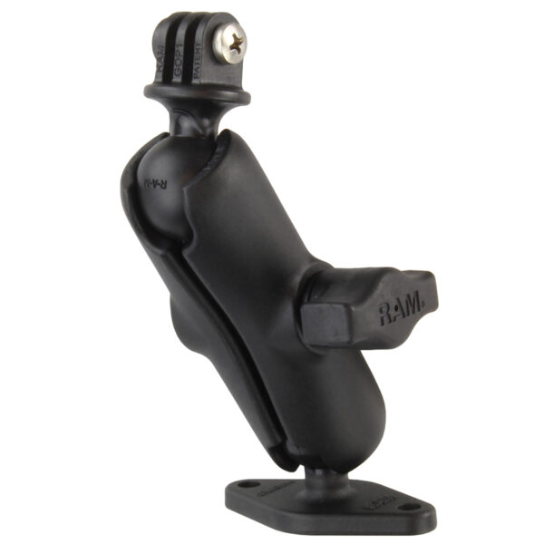 RAM Doppia Sfera a rombo Piastra di Montaggio con Action Camera Adattatore Ram Mounts RAM-B-102-GOP1U - immagine 2