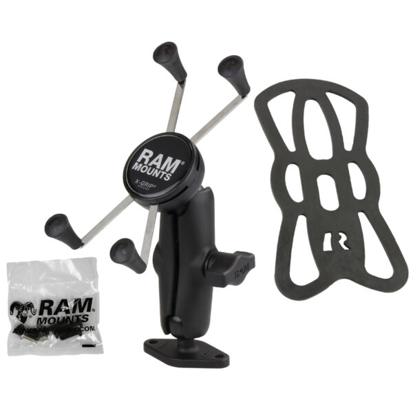 SUPPORTO SUPERIFICI LISCE RAM-MOUNT RAM-B-102-UN10U CON X-GRIP per Apple iPhone e Samsung Galaxy - immagine 2
