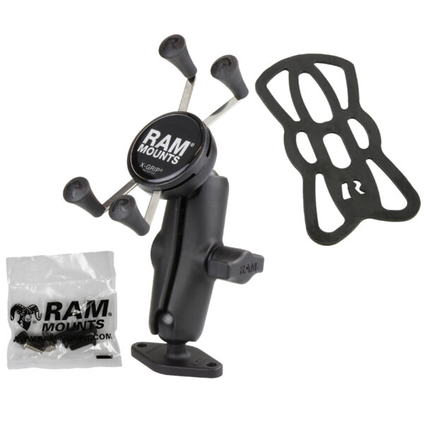 SUPPORTO RAM-MOUNT RAM-B-102-UN7U CON MASCHERINA CRADLE X-GRIP PER SUPERFICI LISCE - immagine 2