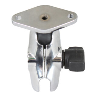RAM Braccio a Doppia presa Cromato con Piastra a rombo - Braccio Corto Ram Mounts RAM-B-103-A-238CHU