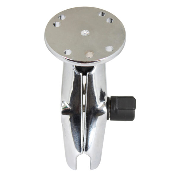 RAM Braccio a presa Doppia Cromato con Piastra Tonda - Braccio Medio Ram Mounts RAM-B-103CHU