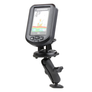 RAM Doppia Sfera Diamond Plate Mount per Humminbird Piranha più Altro Ram Mounts RAM-B-107-1U-238