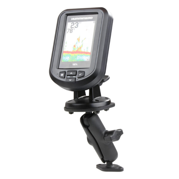 RAM Doppia Sfera Diamond Plate Mount per Humminbird Piranha più Altro Ram Mounts RAM-B-107-1U-238