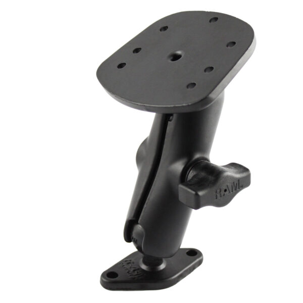 RAM Doppia Sfera Diamond Plate Mount per Humminbird Piranha più Altro Ram Mounts RAM-B-107-1U-238 - immagine 2