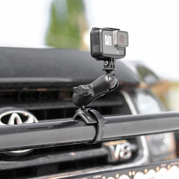 RAM® Strap Clamp Mount with Universal Action Camera Adapter Ram Mounts RAM-B-108-GOP1 - immagine 4